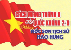 Tuyên truyền kỷ niệm 79 năm Cách mạng tháng Tám (19/8/1945-19/8/2024) và ngày Quốc khánh nước Cộng hòa xã hội chủ nghĩa Việt Nam (2/9/1945-2/9/2024)